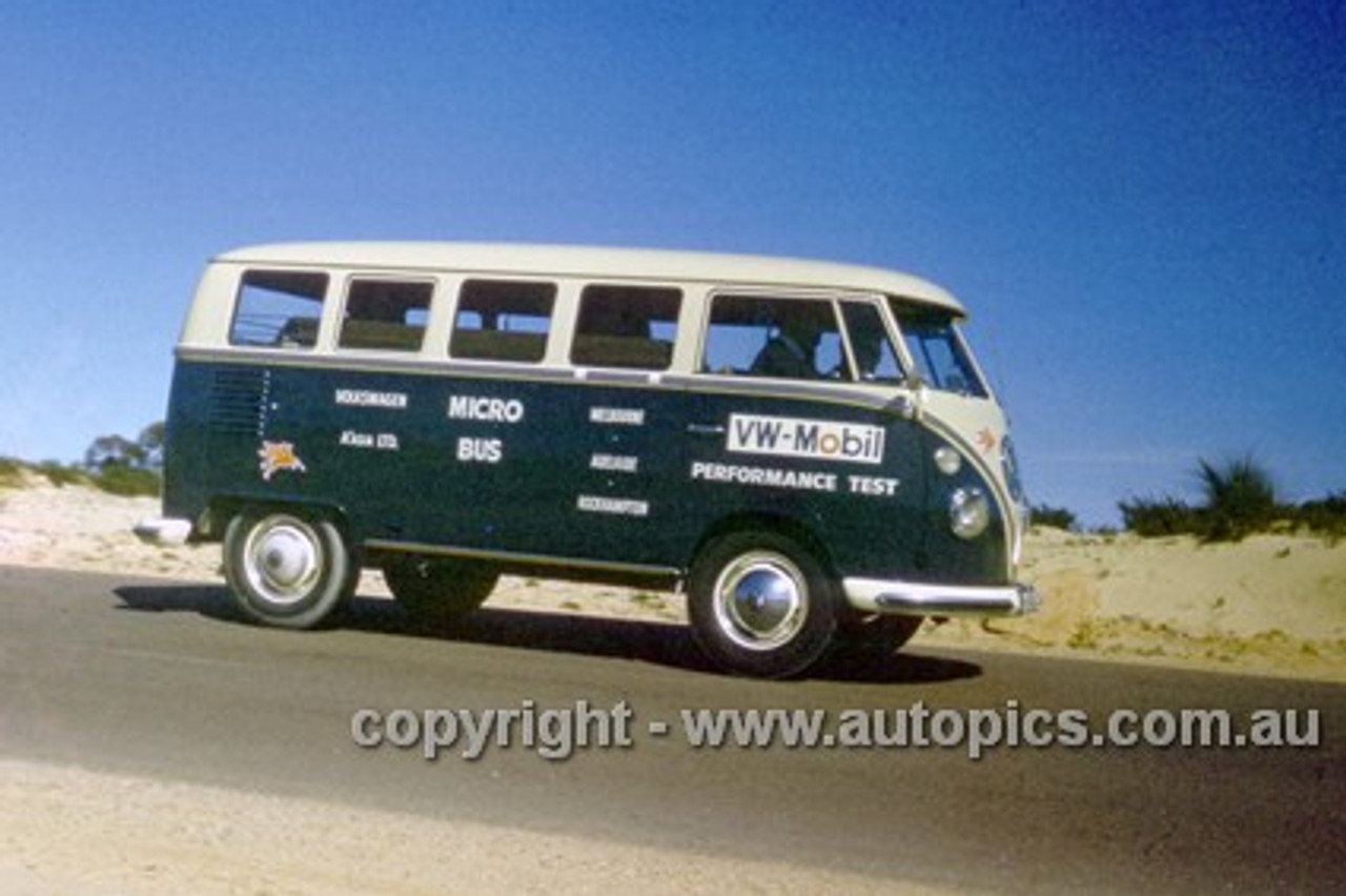 64967 - Volkswagen Mobil Performance Test 1964 - Melbourne to Adelaide to Rockhampton - VW Micro Bus - Photographer Peter D'Abbs