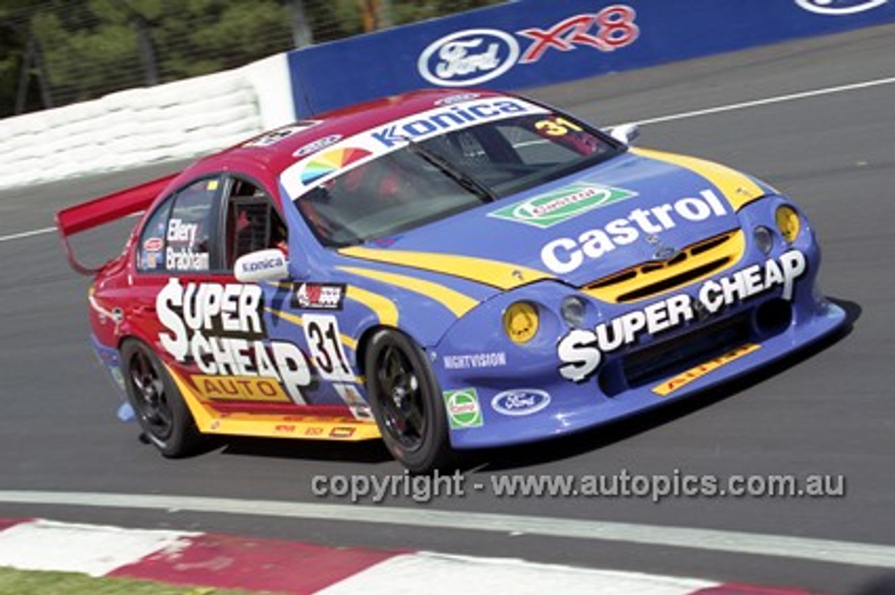 201752 - S. Ellery & G. Brabham, Ford Falcon AU - Bathurst 2001 - Photographer  Marshall Cass