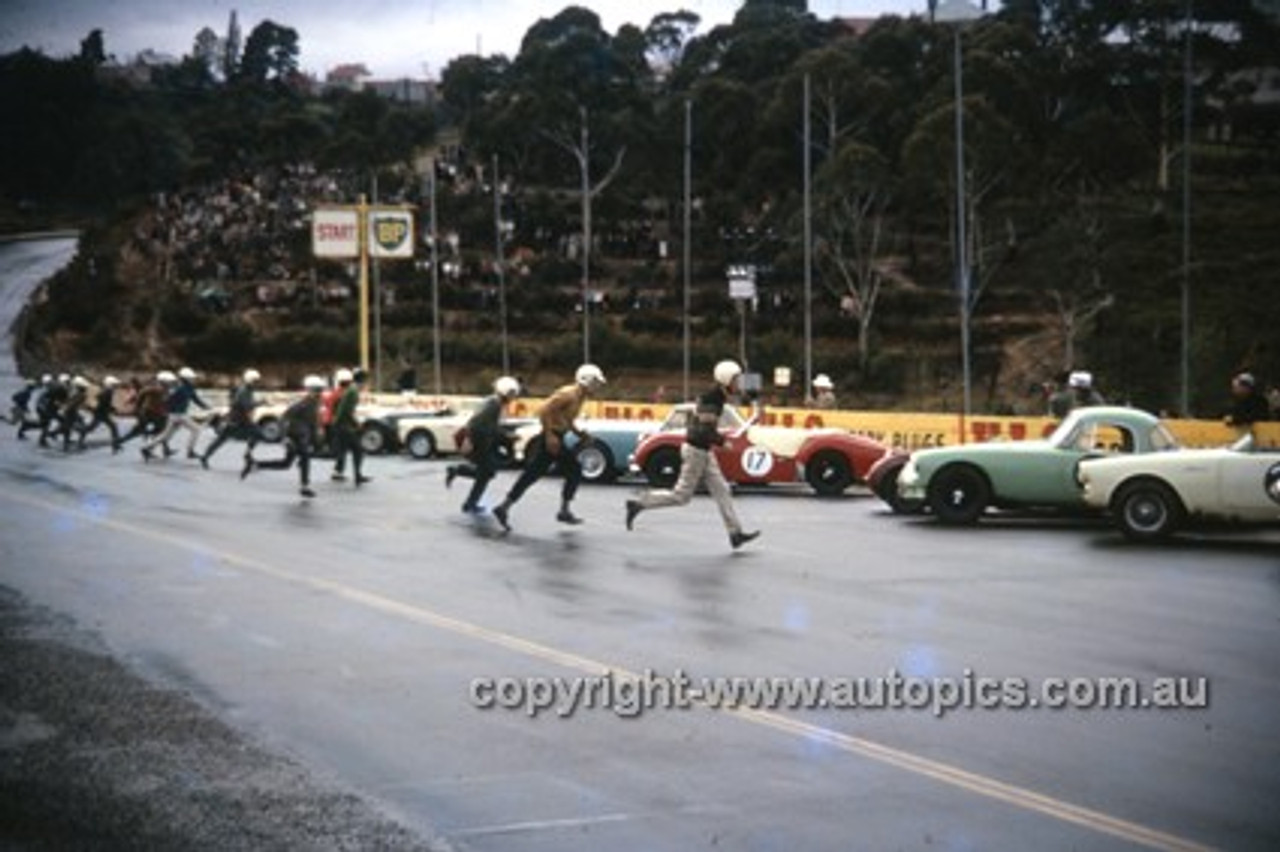 630002 -  Start of the Production Sports Car Race - Catalina Park Katoomba  1963 - Photographer Bruce Wells.