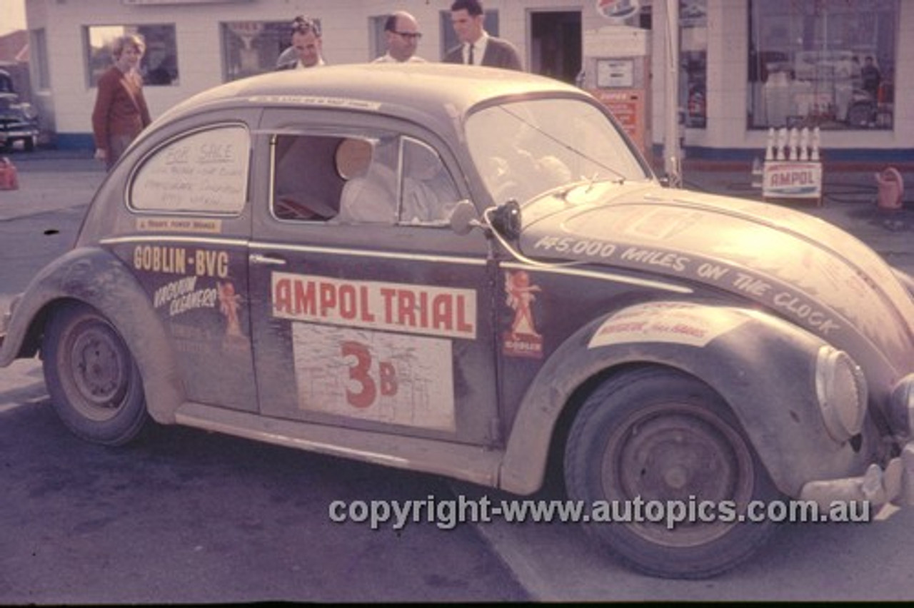 64973 - A. Cornell & J. Harris - 1964 Ampol Trial - Volkswagen - Photographer Ian Thorn