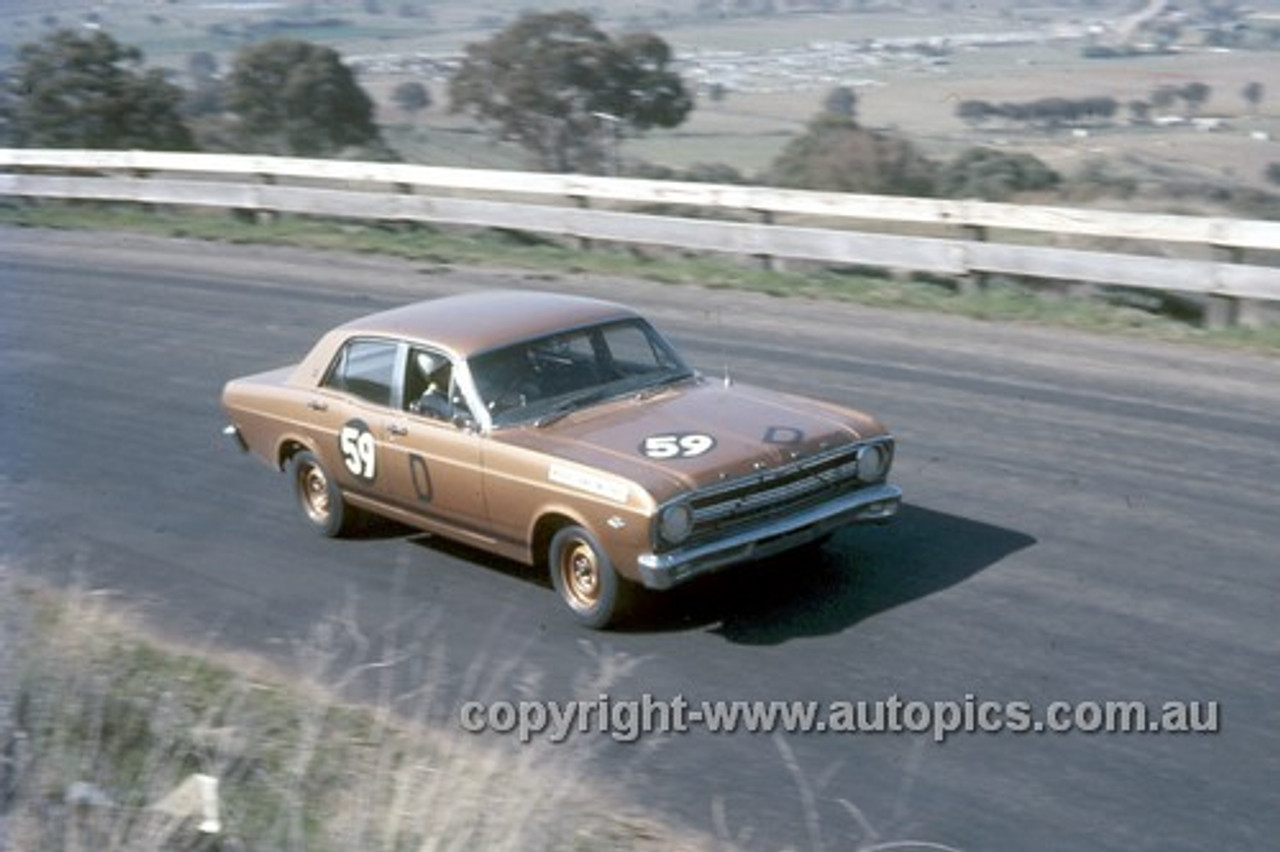 67769 - Ken Stacey / Bruce McIntyre FalconXR GT  - Gallaher 500 Bathurst 1967 - Photographer Geoff Arthur