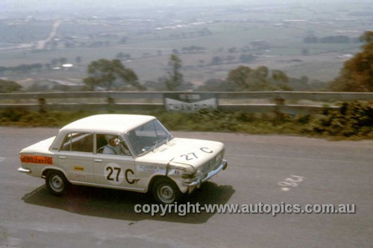 68762  -  Mike Kable / Ron Kearns Fiat 125 -  Hardie Ferodo 500 Bathurst 1968 - Photographer Geoff Arthur