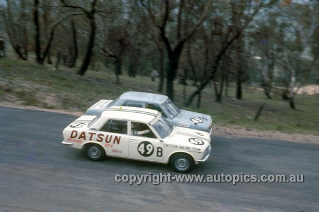 68764  -  Kunimitsu Takahashi / Ym Sunago & Carl Kennedy / Jack Mullins Datsun 1600 -  Hardie Ferodo 500 Bathurst 1968 - Photographer Geoff Arthur