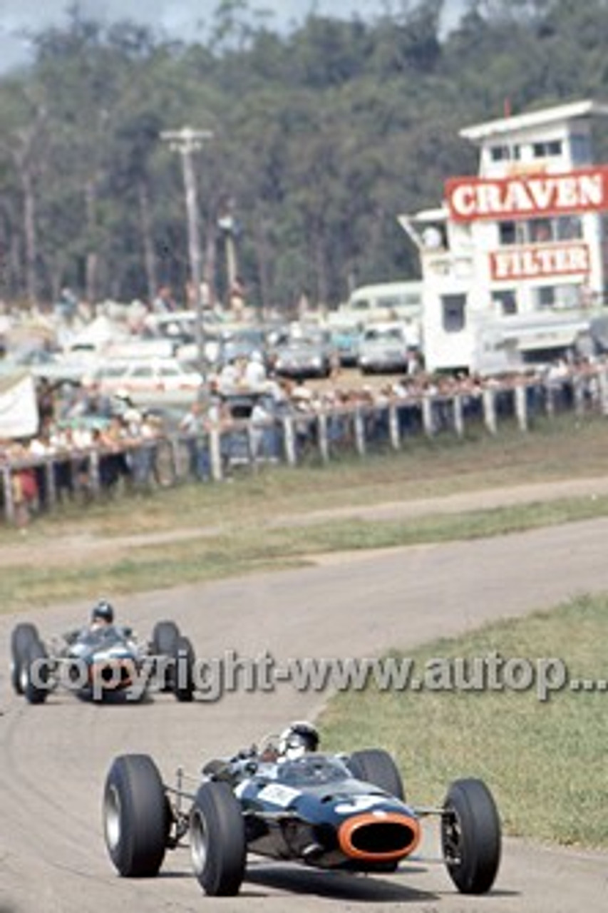 66629 - Jackie Stewart & Graham Hill  BRM P261 -  Tasman Series,  Lakeside 1966