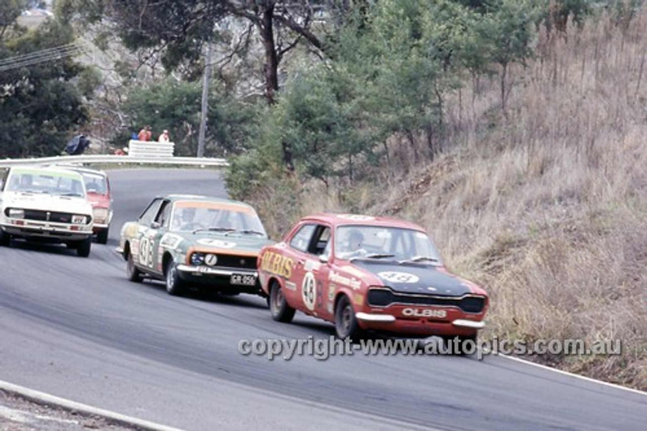 72844 - Eric Olsen Ford Escort Twin Cam & Ron Kearns Fiat 124 Sports Coupe - Hardie Ferodo 500 Bathurst 1972