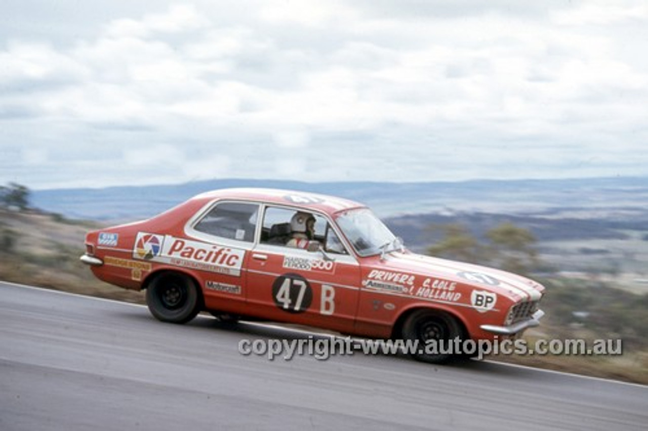 72851 - Christine Cole & Jan Holland Torana LJ 2850 S - Hardie Ferodo 500 Bathurst 1972