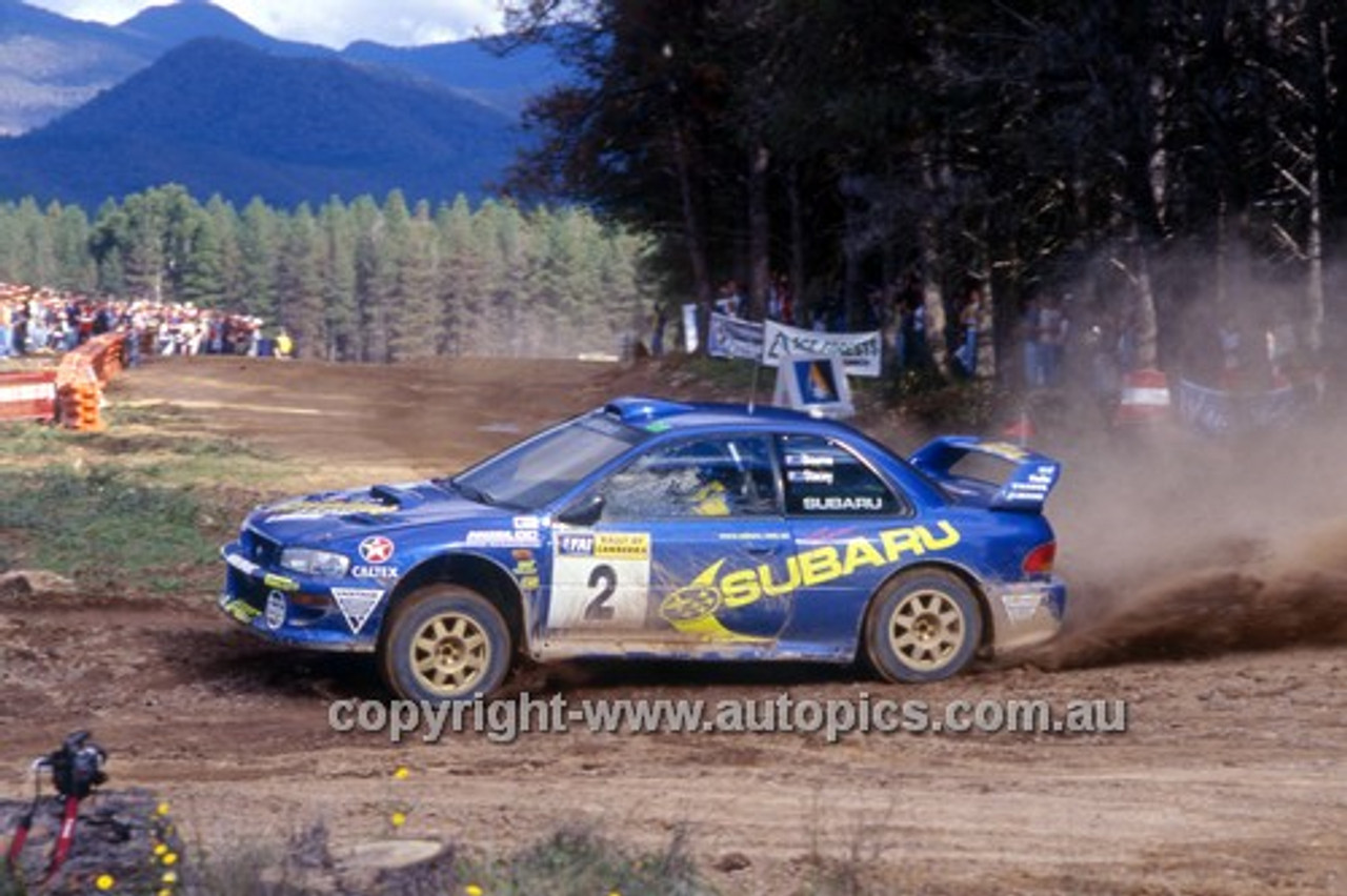 200901 - Possum Bourne & Mark Stacey, Subaru Impreza WRX - Winner of the Rally of Canberra 2000