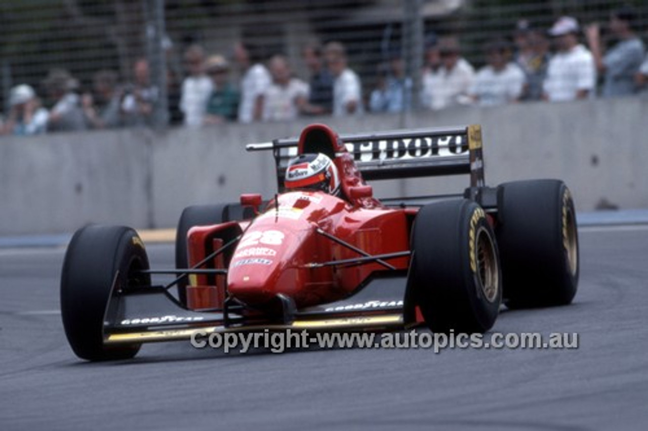 94505 - Gerhard Berger, Australian Grand Prix, Adelaide, 1994, Ferrari 412T1B, 2nd place - Photographer Ray Simpson