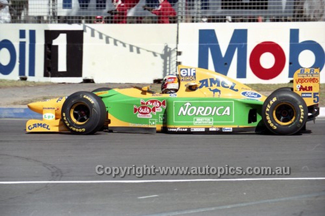 93519 - Michael Schumacher, Benetton-Ford - Australian Grand Prix Adelaide 1993 - Photographer Marshall Cass