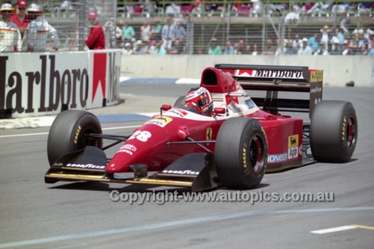 93517 - Gerhard Berger, Ferrari  - Australian Grand Prix Adelaide 1993 - Photographer Marshall Cass