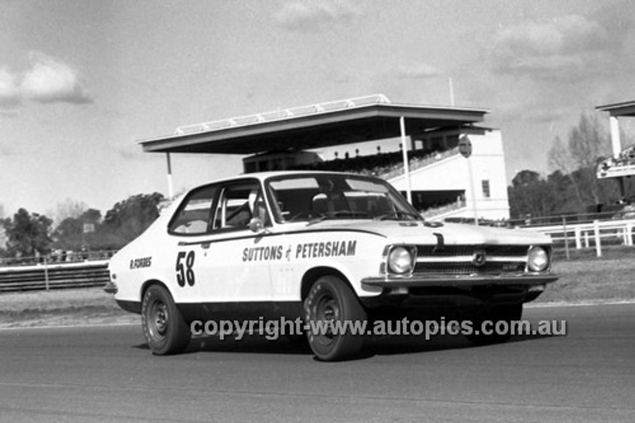 701017 - Bob Forbes, Holden Torana GTR -  Warwick Farm 12th July 1970 - Photographer Lance J Ruting