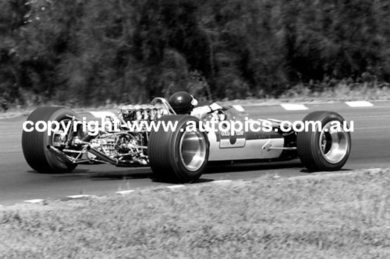 Jim Clark  -  Lotus 49 Tasman Series Warwick Farm  1968 - Photographer David Blanch