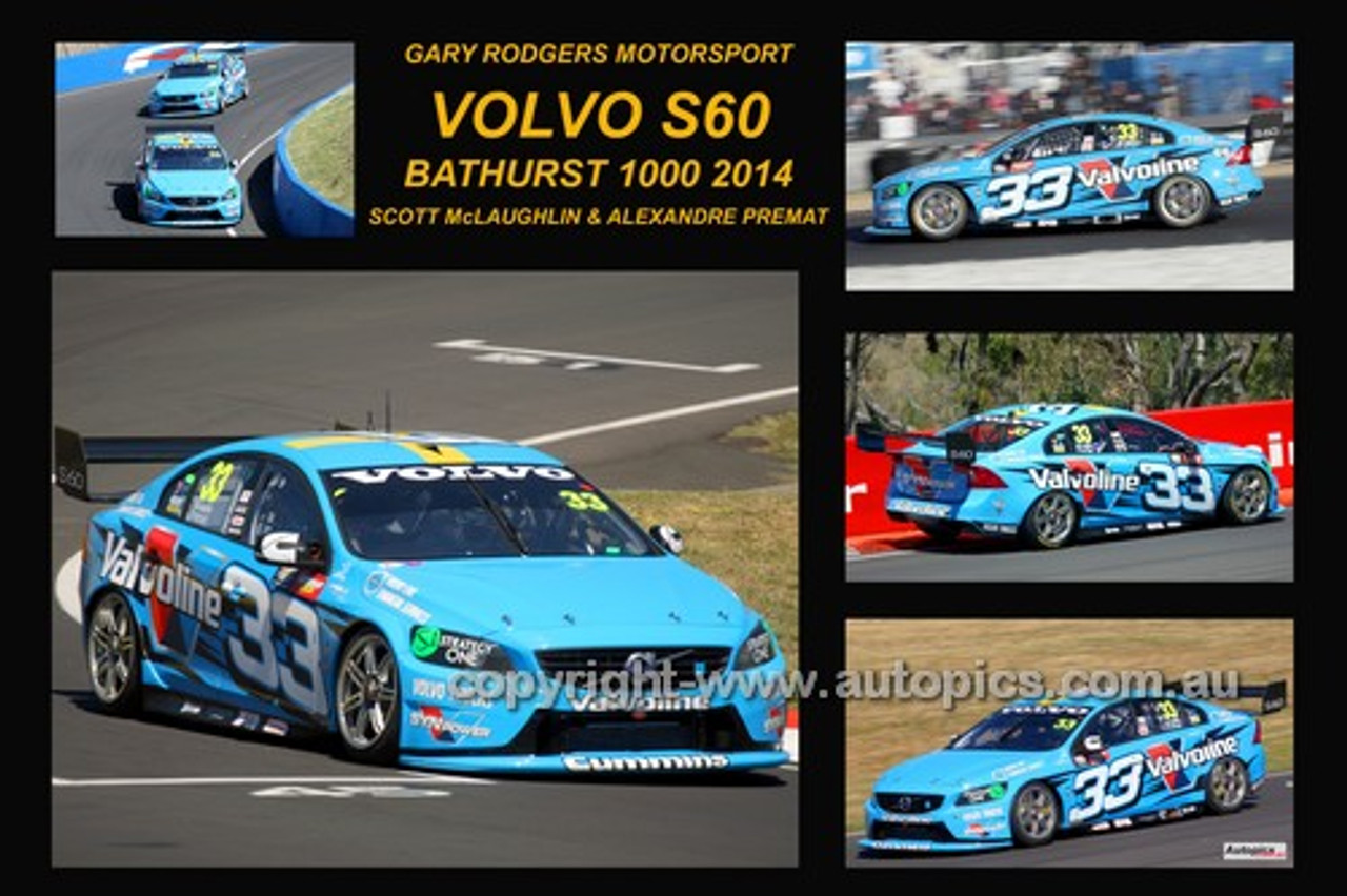 334 - Scott McLaughlin & Alexandre Prémat, Volvo S60 - 2014 A collage of photos from the Supercheap Auto Bathurst 1000