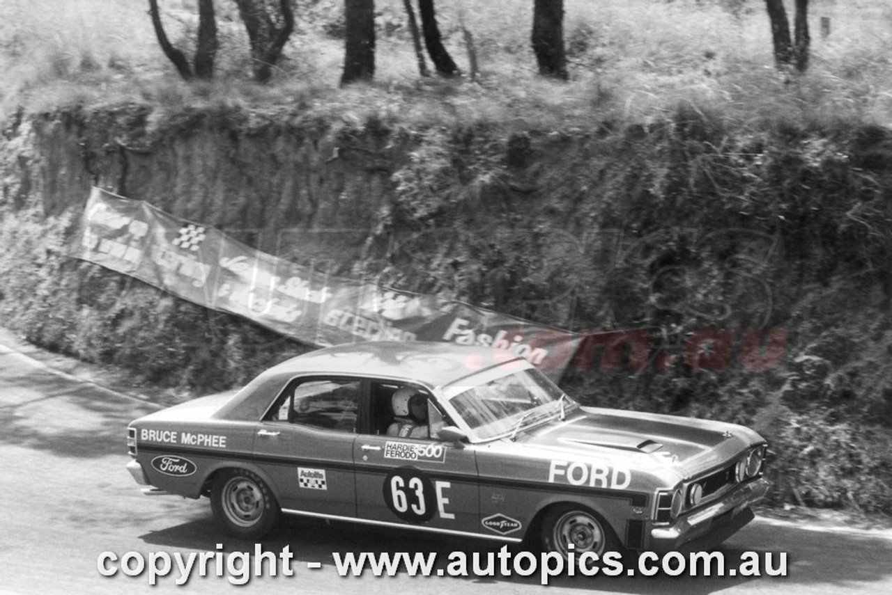 70704  -  Bruce McPhee, Hardie-Ferodo 500, Bathurst, 1970 -2nd Outright - Ford Falcon GTHO