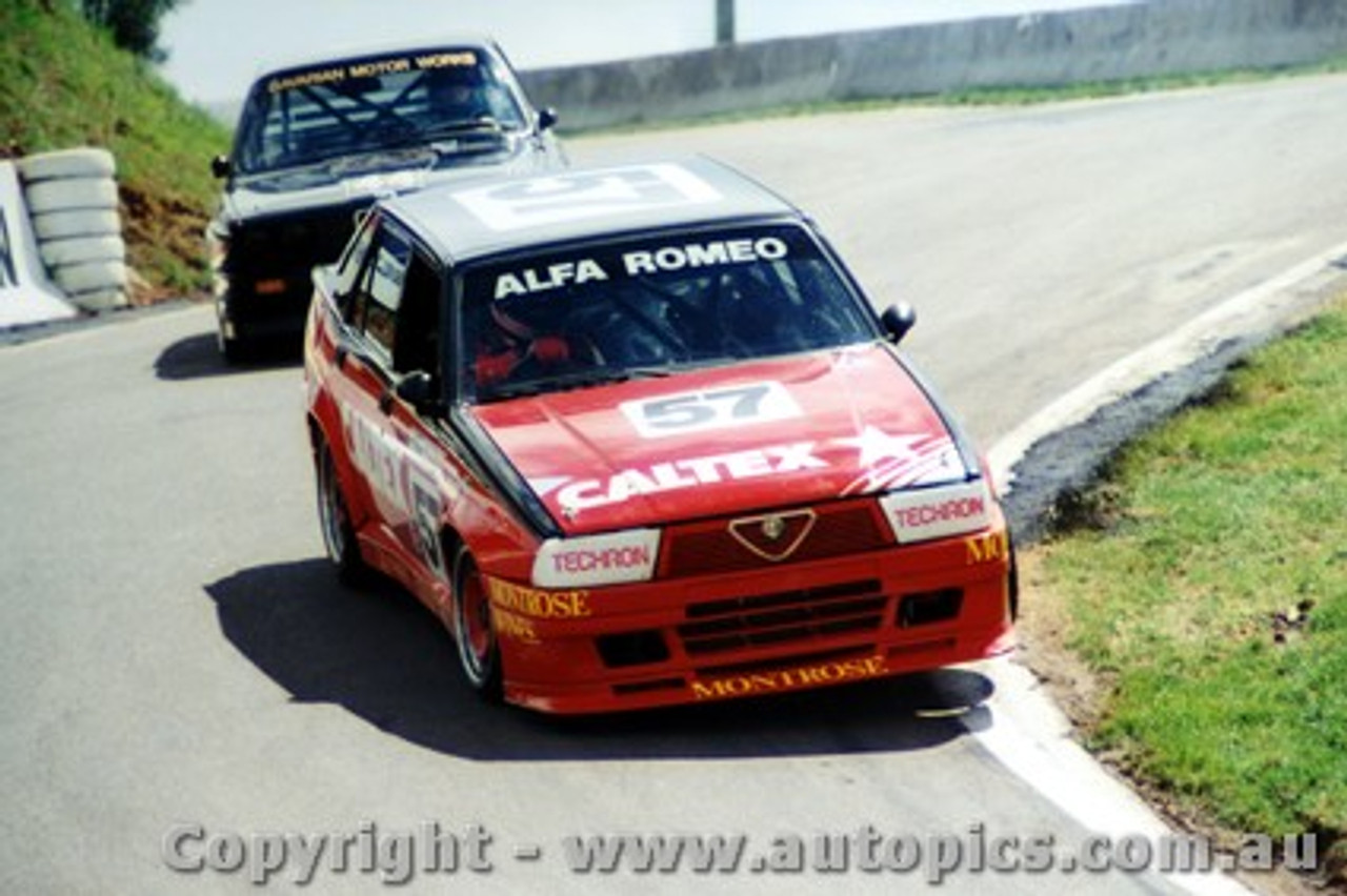 87709  -  C. Bond / L. Cesario    Bathurst 1987  Alfa Romeo 75