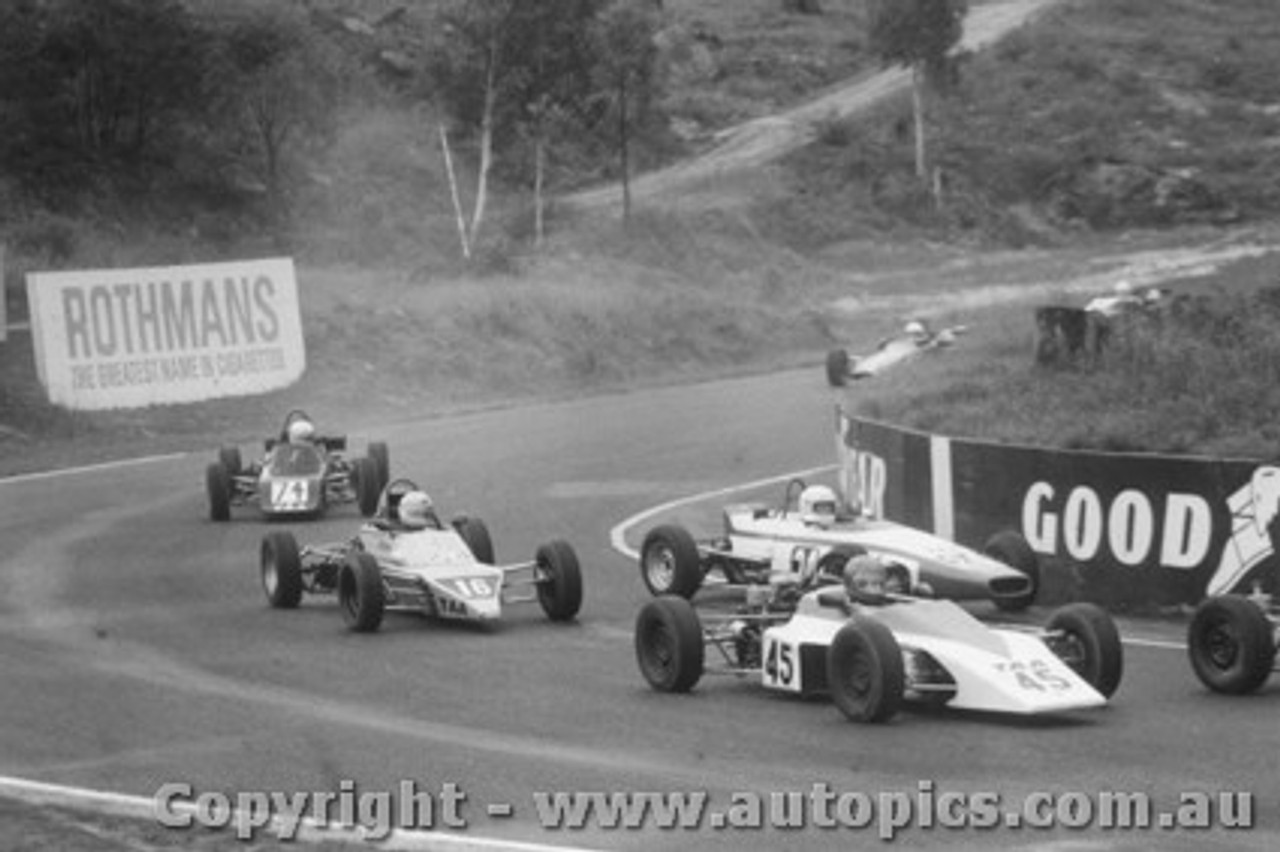 78506 - 45 C.Jack Bowin - 24 Bennett Elfin - 16 Allen - Hawke DL17 - 74 Moody Birrana  Formula Ford Amaroo  Park 1978