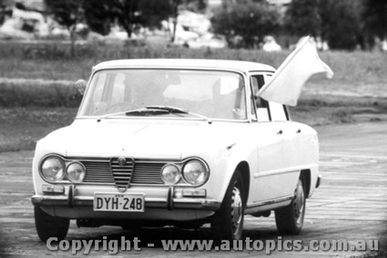 65025 - Clerk Of the Course -  Alfa Romeo Guilia  - Warwick Farm 1965 - Photographer Lance Ruting