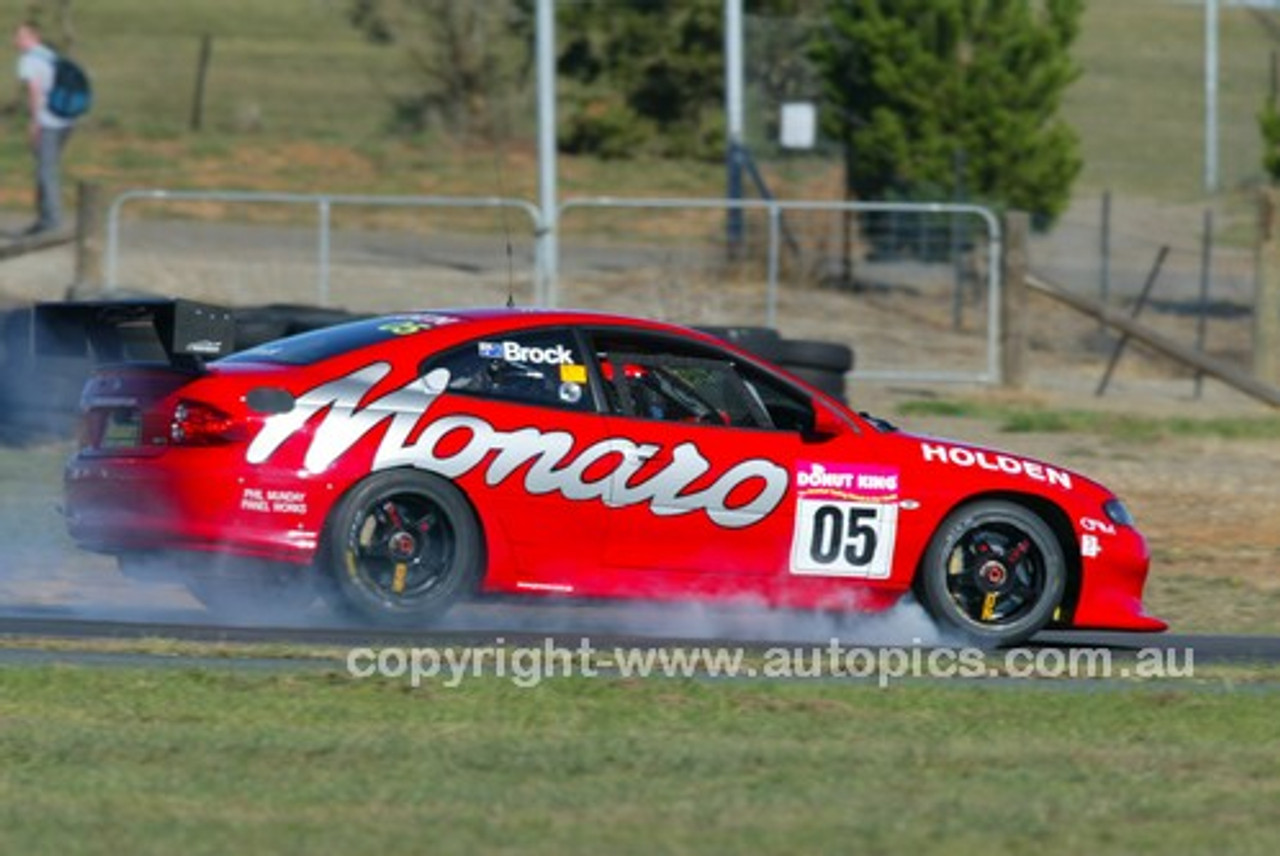 203051 - Peter Brock, Holden Monaro CV8  - Wakefield Park June 2003 - Photographer Marshall Cass