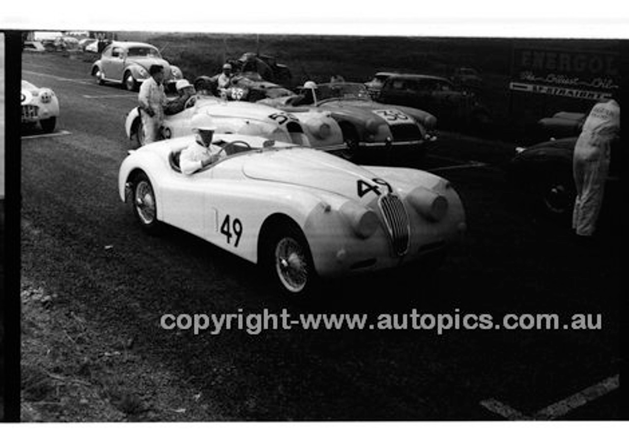 349 N. S. Norway & #53 J. Haisley, Jaguar XK120 - Phillip Island - 22nd April 1957 - Code 57-PD-P22457-067