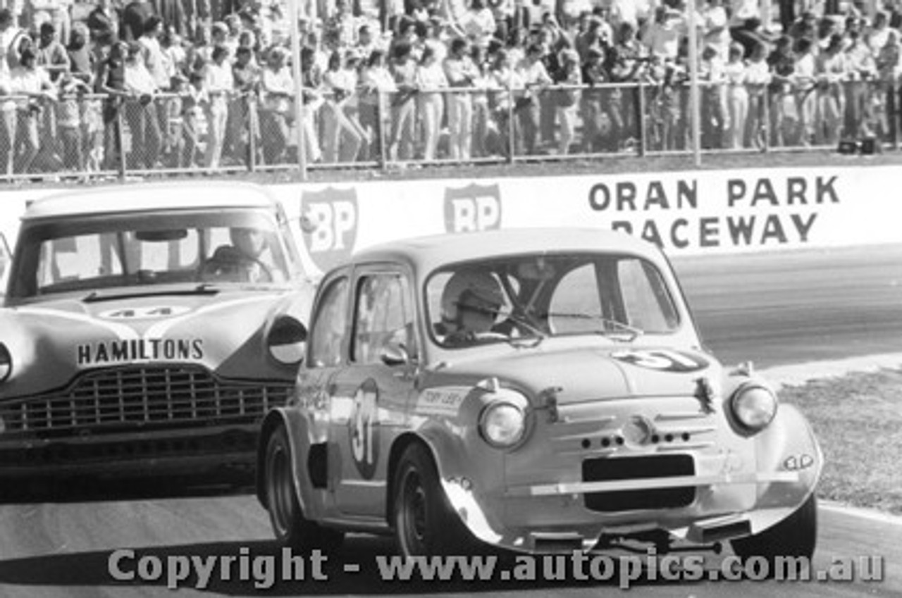 73079 - A. Taylor Fiat 600 / I. Munt Ford Zephyr V8 - Oran Park 1973