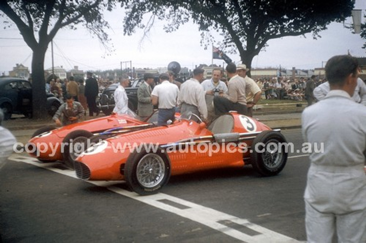 56527 - Peter Whitehead & Reg Parnell, Ferrari 555 F1  - Australian Grand Prix  Albert Park 1956