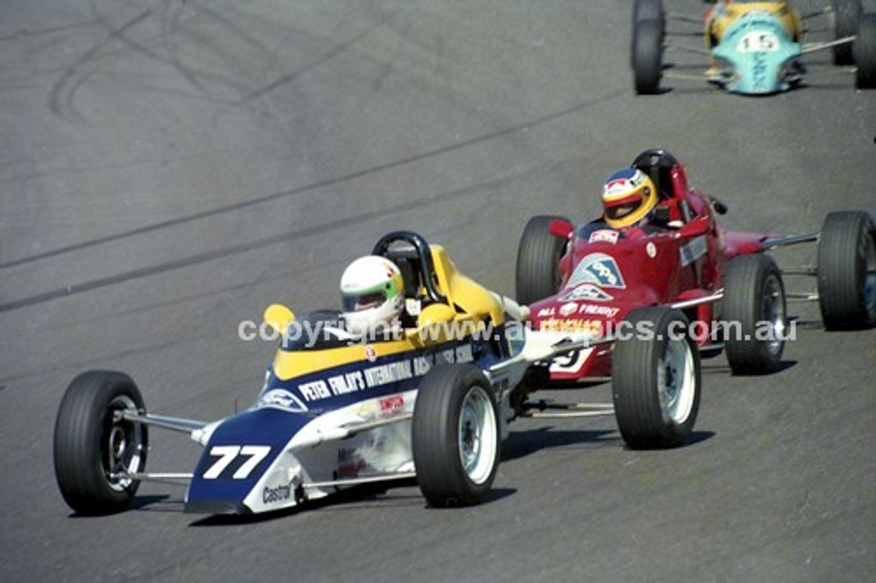 89519 - Peter Finlay, Van Dieman RF85/86 - Amaroo Park 6th August 1989 - Photographer Lance J Ruting