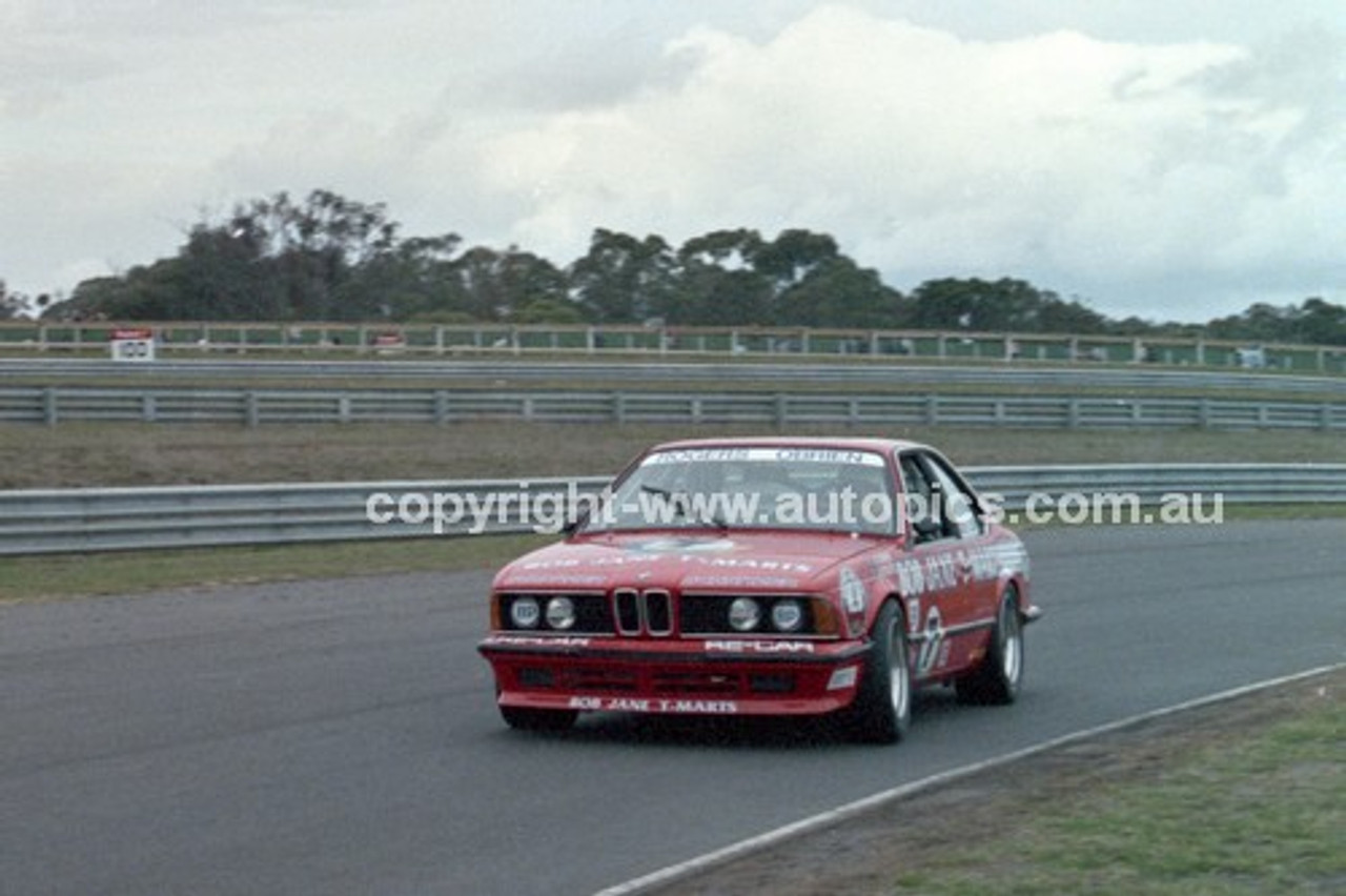 86079 - Charlie O'Brien / Gary Rogers, BMW 635i  - Sandown Castrol 500 1986 - Photographer Peter D'Abbs