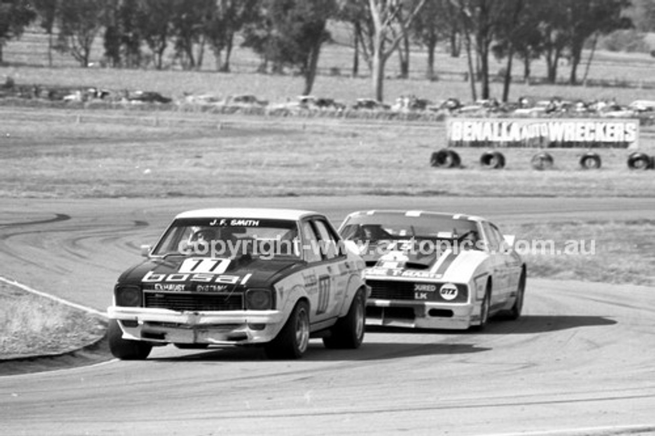 80085 - J. K. Smith Torana Sports Sedan & Jim Richards, Falcon - Winton 1980 - Photographer Darren House