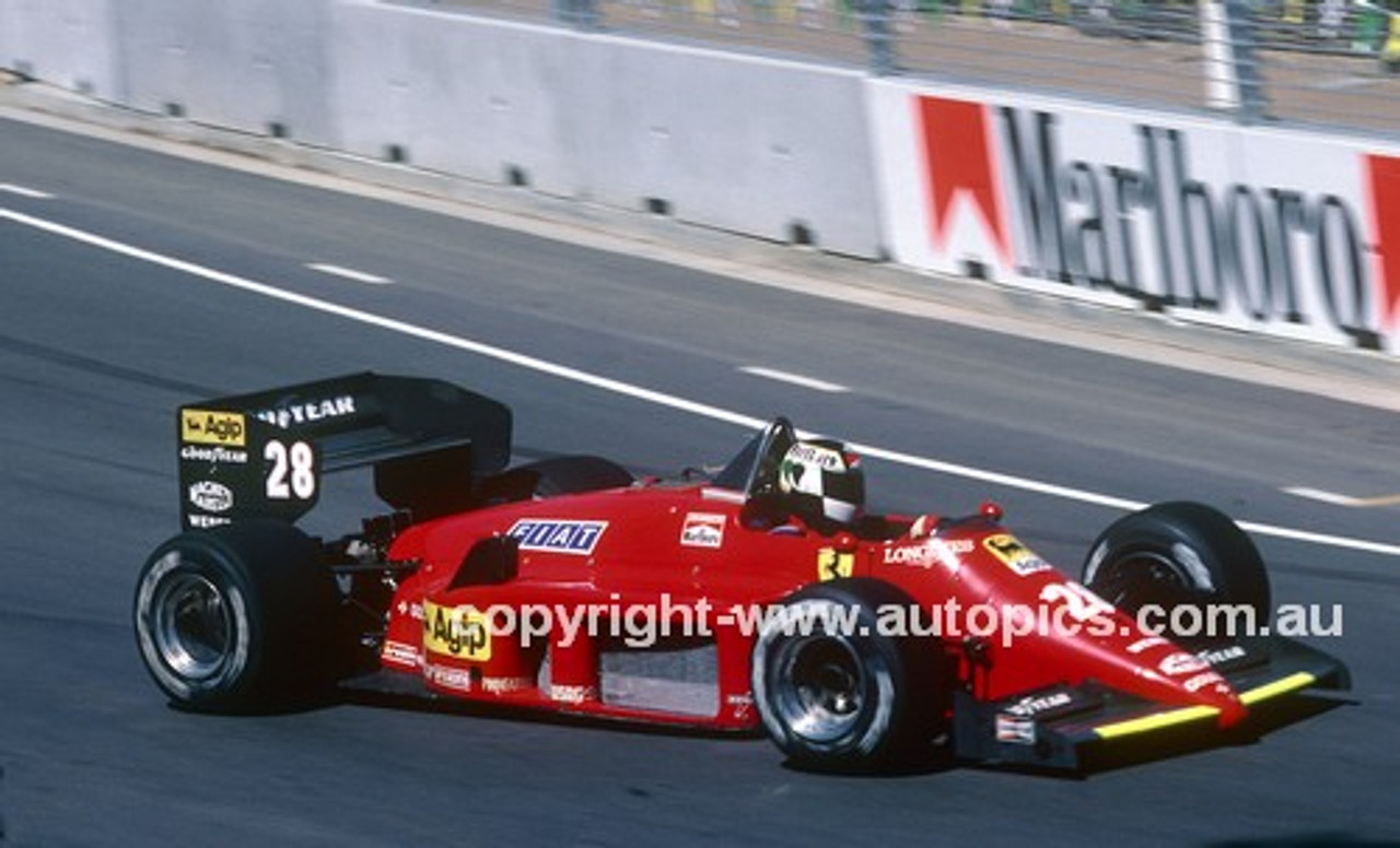 85521 - Stefan Johansson, Ferrari 156/85 -  Australian Grand Prix Adelaide 1985 - Photographer Ray Simpson