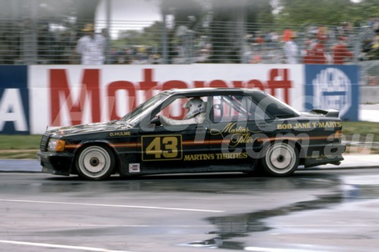 86087 - Denny Hulme, BMW 190E - Adelaide 1986 - Photographer Ray Simpson