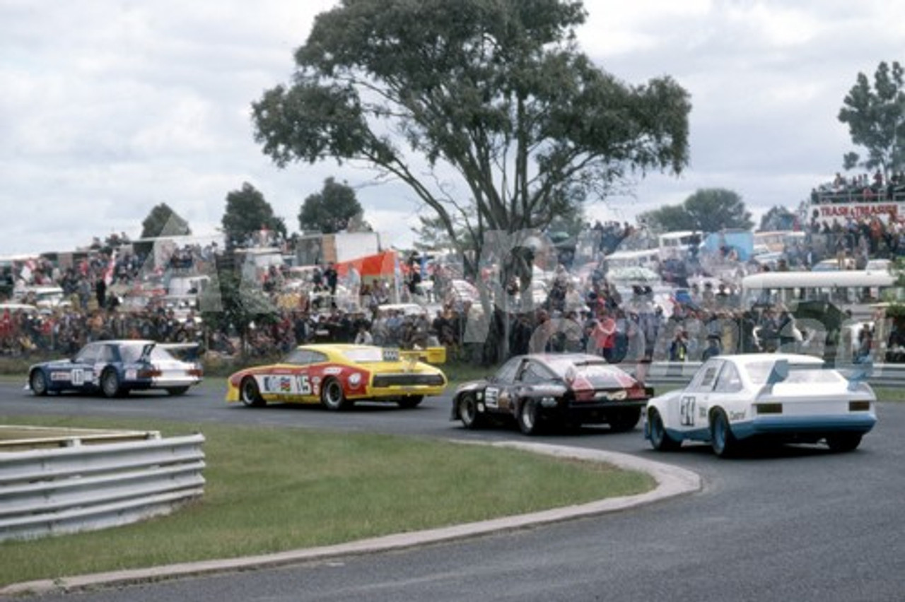 81129 - Bryan Thompson, Merceded / Jim Richards, Falcon / John Briggs, Monza / Gary Rogers Torana - Sandown 1981 - Photographer Peter D'Abbs