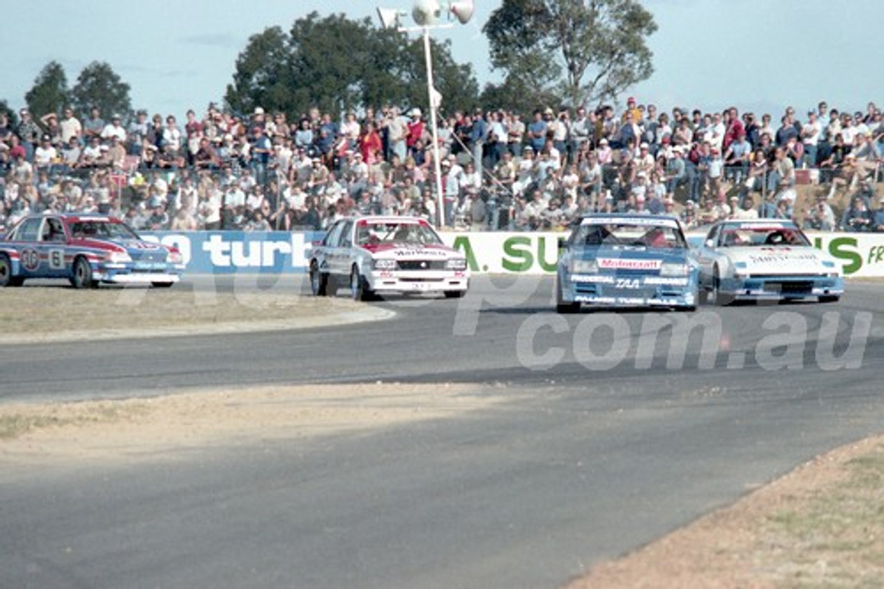 83405 - DickJohnson, Falcon / Allan Moffat, Mazda / Peter Brock Commodore / Allan Grice, Commodore -  Australian Touring Car Championship -  Wanneroo 24th April 1983 - Photographer Tony Burton