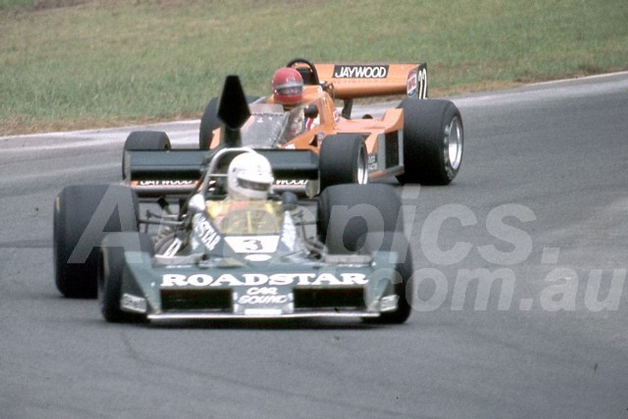 78647 - Kevin Bartlett, Brabham BT43 & Graeme McRae, McRae GM3 -  Tasman Series Oran Park 1981