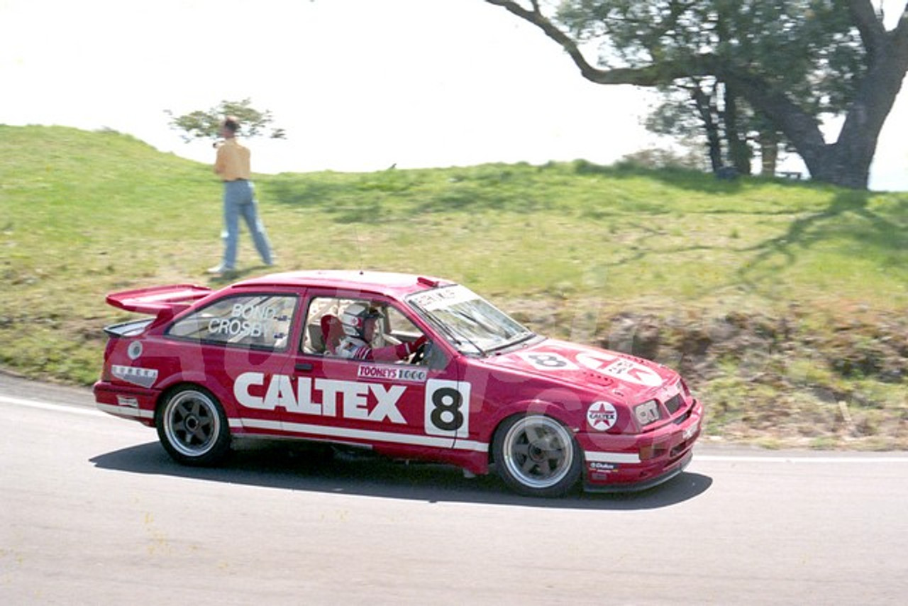 91849 - COLIN BOND / GRAEME CROSBY, FORD SIERRA - 1991 Bathurst Tooheys 1000 - Photographer Ray Simpson