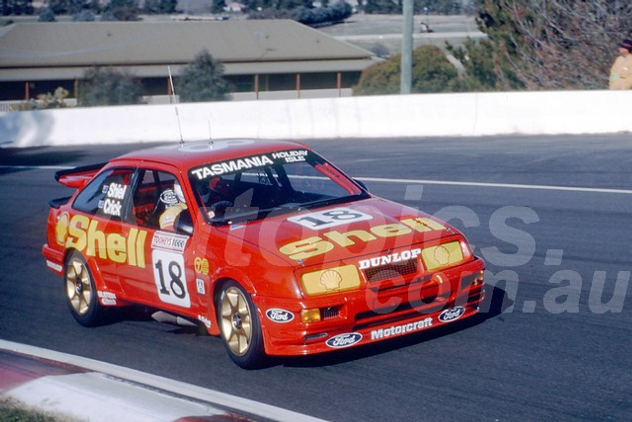 92799 - TERRY SHIEL / GREG CRICK / CAMERON McCONVILLE, FORD SIERRA- 1992 Bathurst Tooheys 1000 - Photographer Lance J Ruting