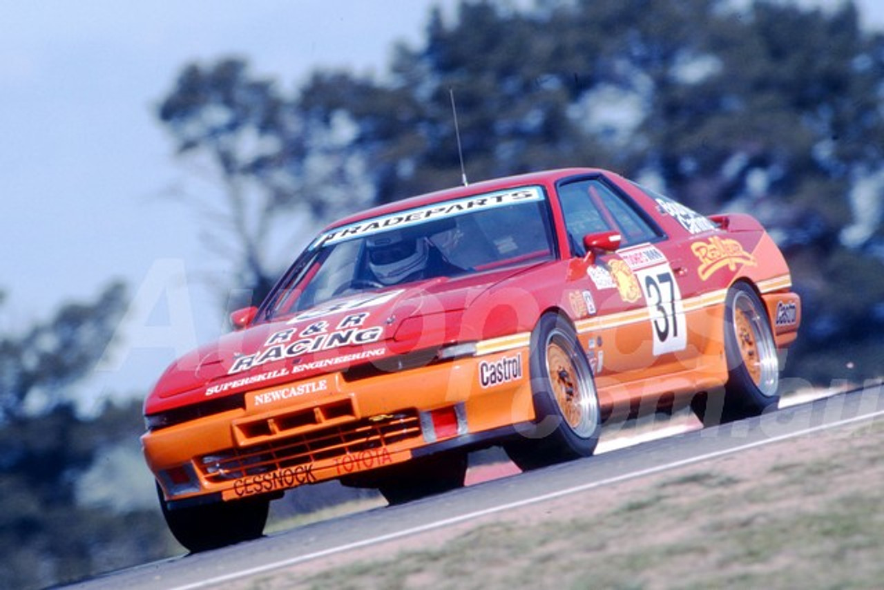 92823 - JOHN BOURKE / KEITH CARLING, TOYOTA SUPRA - 1992 Bathurst Tooheys 1000 - Photographer Lance J Ruting