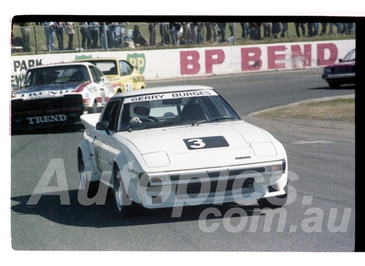 Gerry Burges, Mazda RX7 - Oran Park  23rd August 1981 - Photographer Lance Ruting