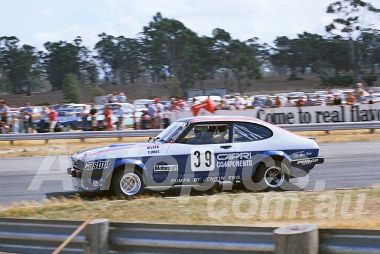 82152 -  Laurie Nelson, Ford Capri Mk111s- Symmons Plains 7th March 1982  - Photographer  Keith Midgley