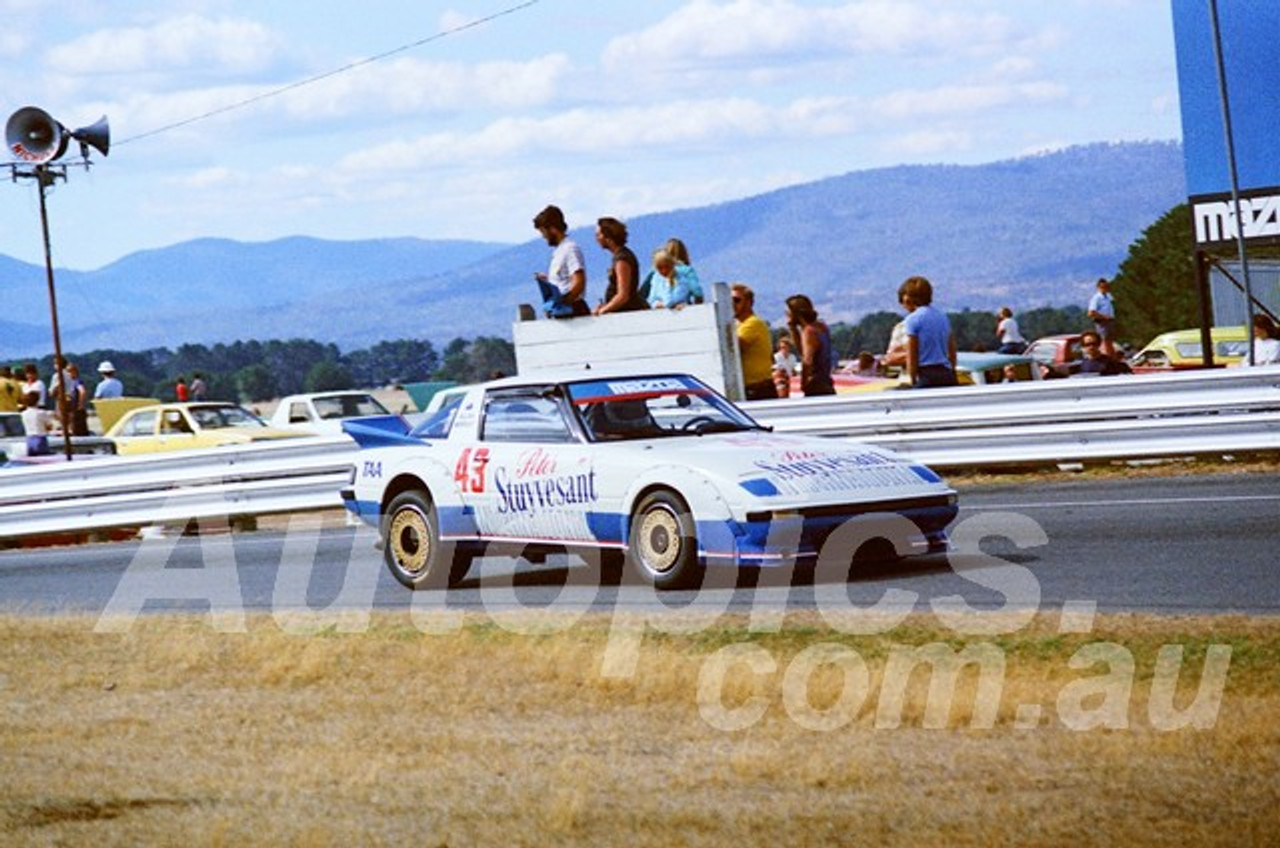 83124 -  Allan Moffat, Mazda RX7 - Symmons Plains 13th March 1983 - Photographer Keith Midgley