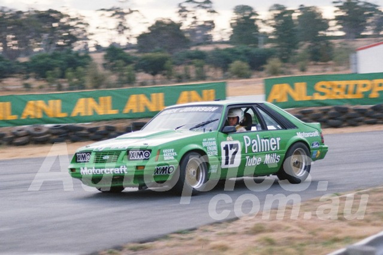 85103 -  Dick Johnson, Mustang  - Symmons Plains, 13th March 1985 - Photographer Keith Midgley