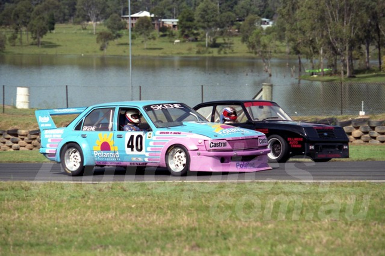 92072 - Tony Skene,Commodore, - Sports Sedans Lakeside 3rd May 1992 - Photographer Marshall Cass