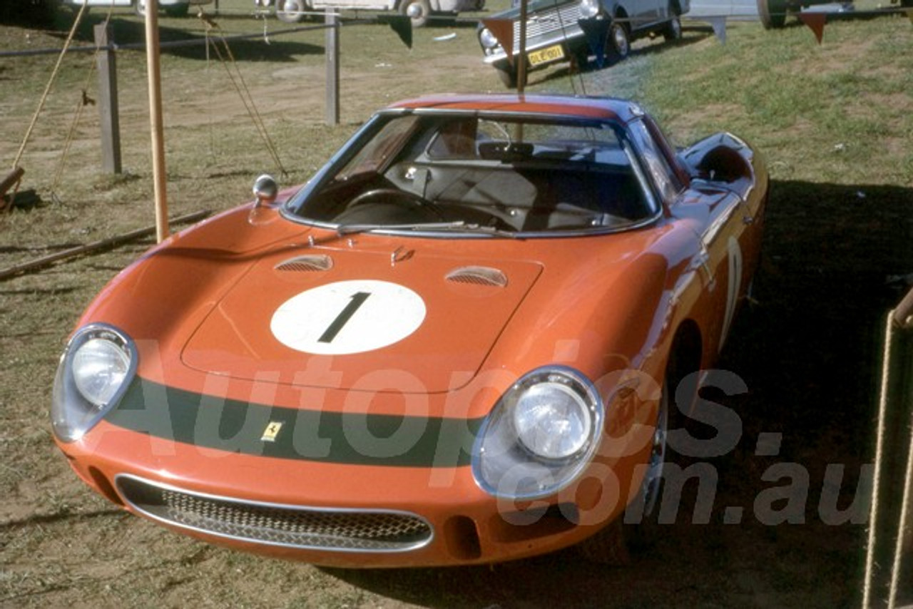 65806 - Spence Martin Ferrari 250LM  - Warwick Farm 14th February 1965  - Photographer Derek Hinde