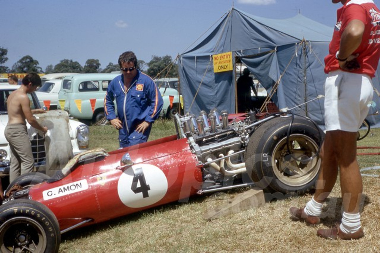 68261 - Chris Amon Ferrari - Warwick Farm 18th February 1968 - Photographer Lance Ruting