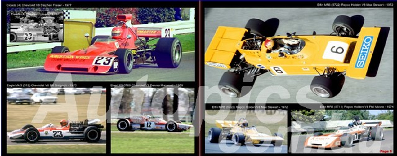 Blast From The Past, Formula 5000 Constructors - 80 Page Hard Cover Book - Pictorial History