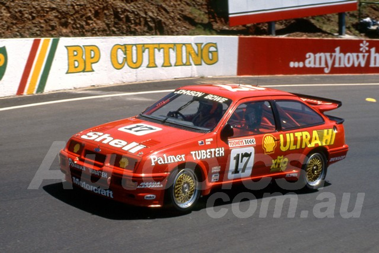 88866 - DICK JOHNSON / JOHN BOWE, Ford Sierra - Bathurst 1000, 1988 - Photographer Lance J Ruting