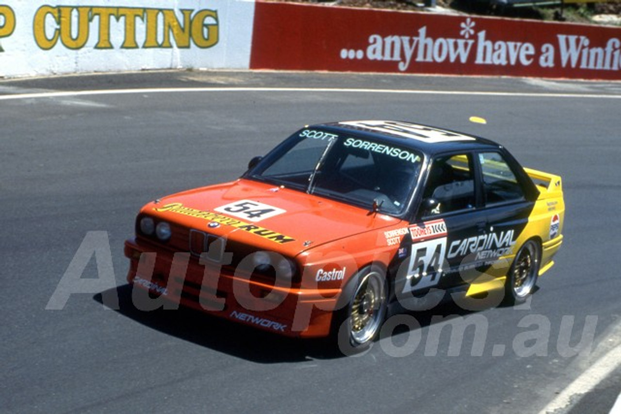 88897 - JOHN SORENSEN / KAYNE SCOTT, BMW M3 - Bathurst 1000, 1988 - Photographer Lance J Ruting