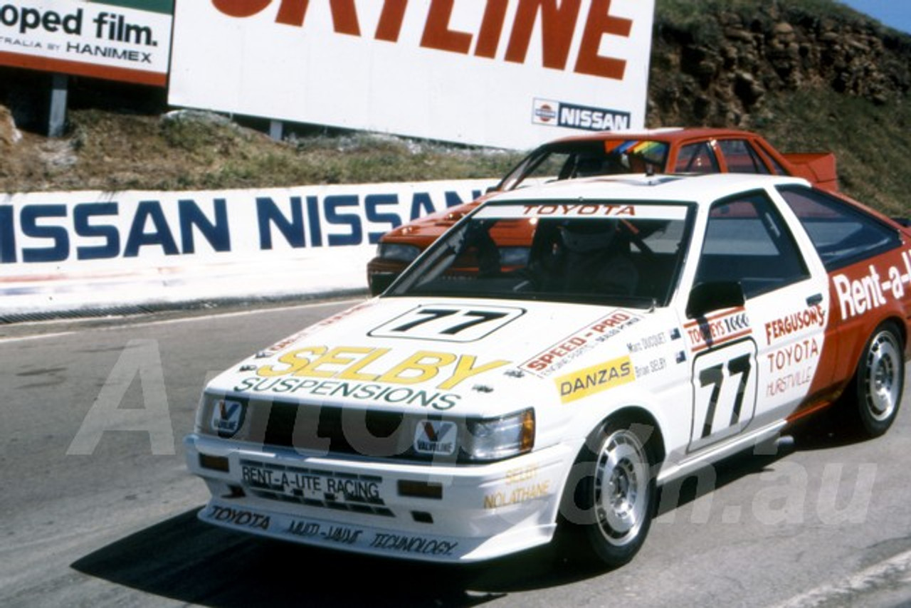 88927 - MARC DUCQUET / BRIAN SELBY, TOYOTA COROLLA - Bathurst 1000, 1988 - Photographer Lance J Ruting