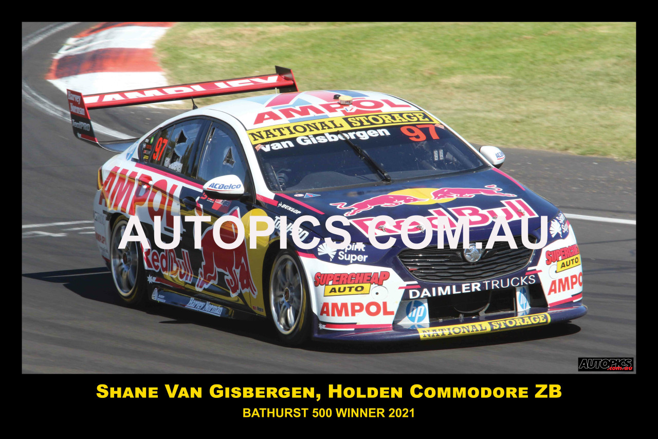 2021087-1 - Shane Van Gisbergen - Holden Commodore ZB,  Winner of the  Bathurst 500 - 2021