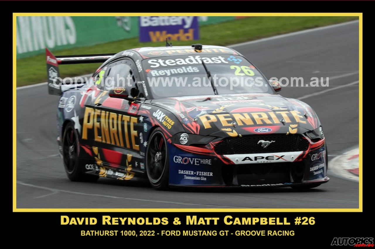 2022762 - David Reynolds - Matt Campbell - Ford Mustang GT - Supercars - Bathurst, REPCO 1000, 2022