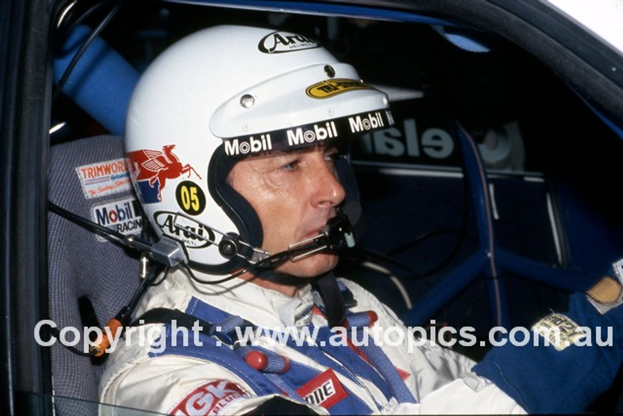 93865 - Peter Brock - Head Shot - Bathurst 1993 - Photographer Ray Simpson